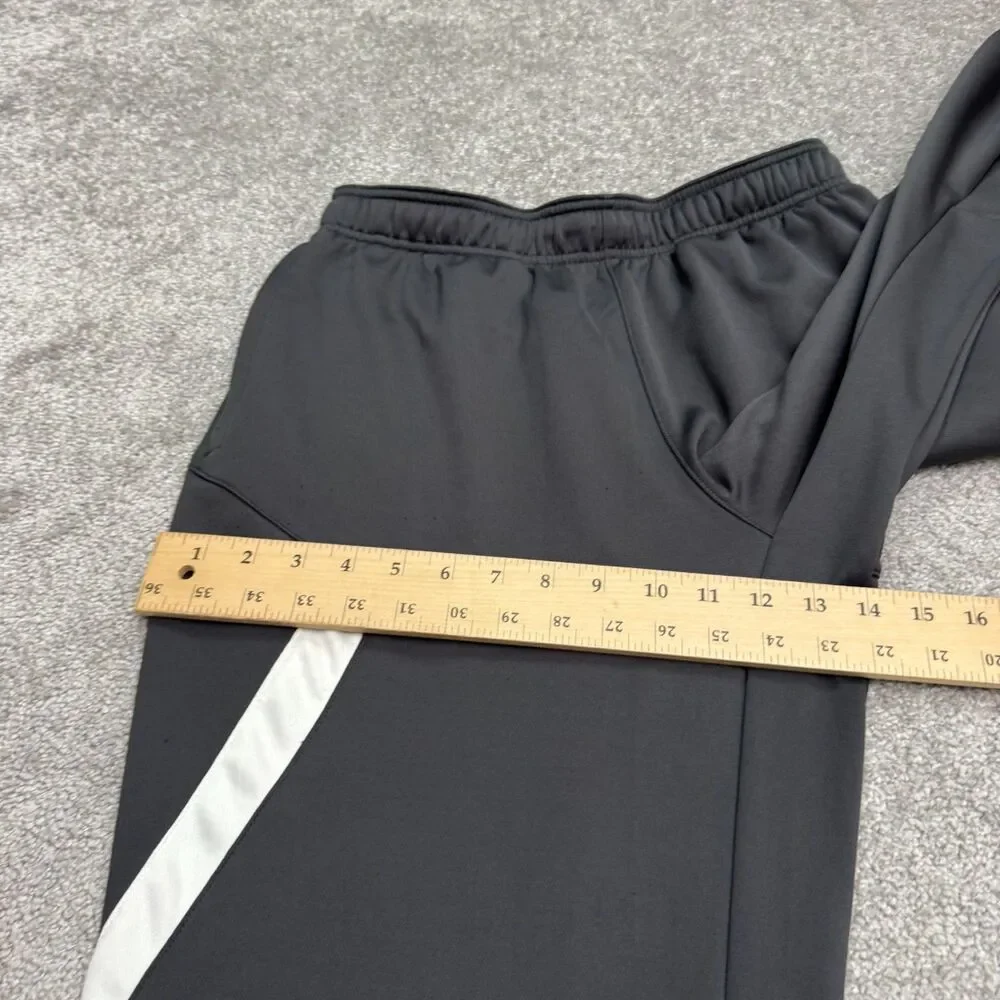 Nike Dri-Fit Squad 14 Sideline Training Track Pants Mens Medium Black Ankle Zip
